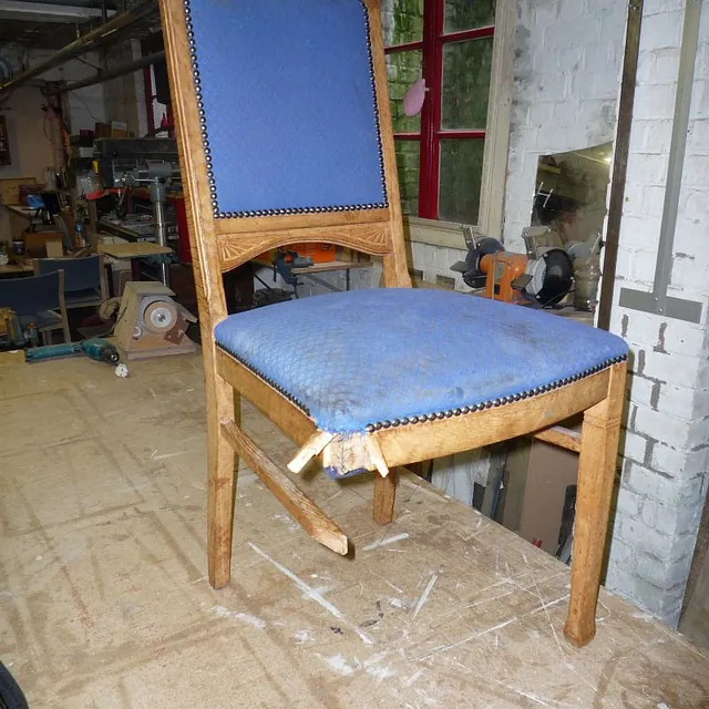 Oude stoel als nieuw