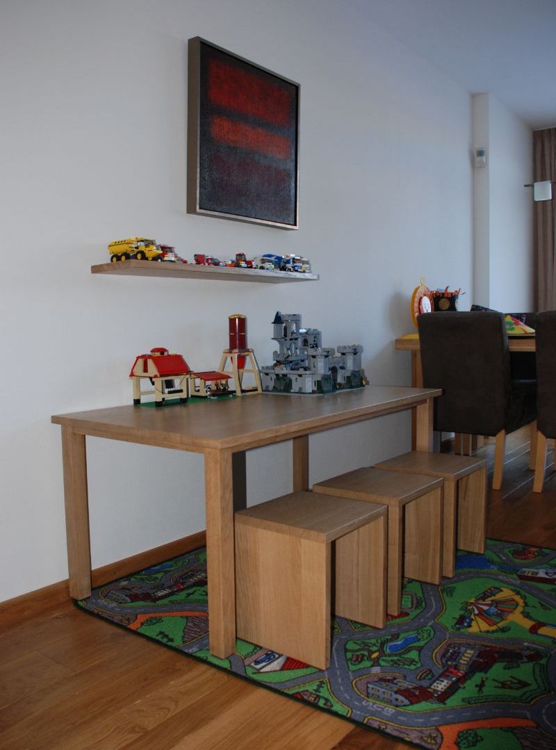 Houten eetkamer