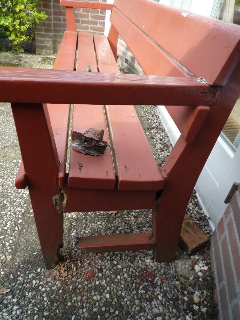 Houten bankje